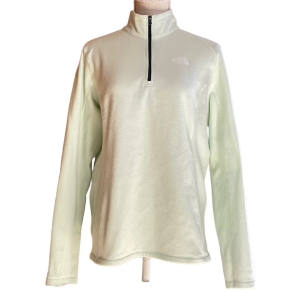 THE NORTH FACE Fleece 1/4 Zip Pullover Jacket - Size Large - Picture 2 of 6